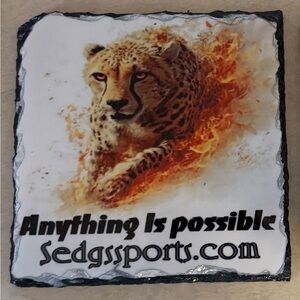 “It is possible” Sedg’s Sports slate coaster
